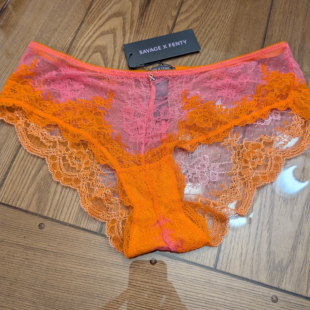 Women's Savage X Fenty Lacestruck Hipster Panties NWT